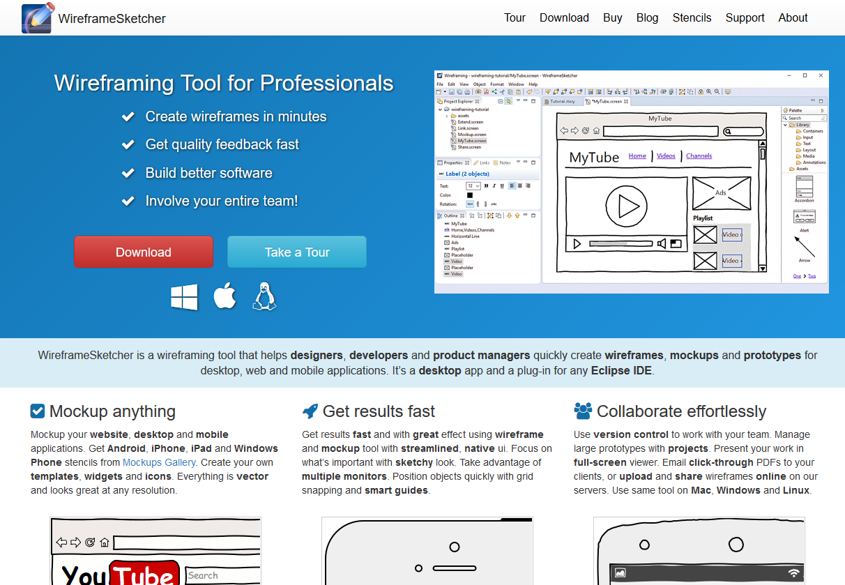 wireframesketcher-maquette-application-mobile