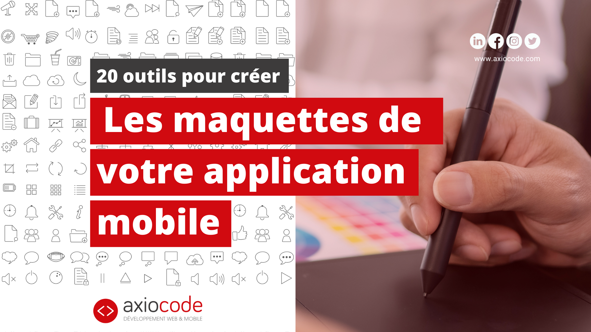 outils pour designer, prototyper ou créer des wireframes et maquettes d'une application mobile