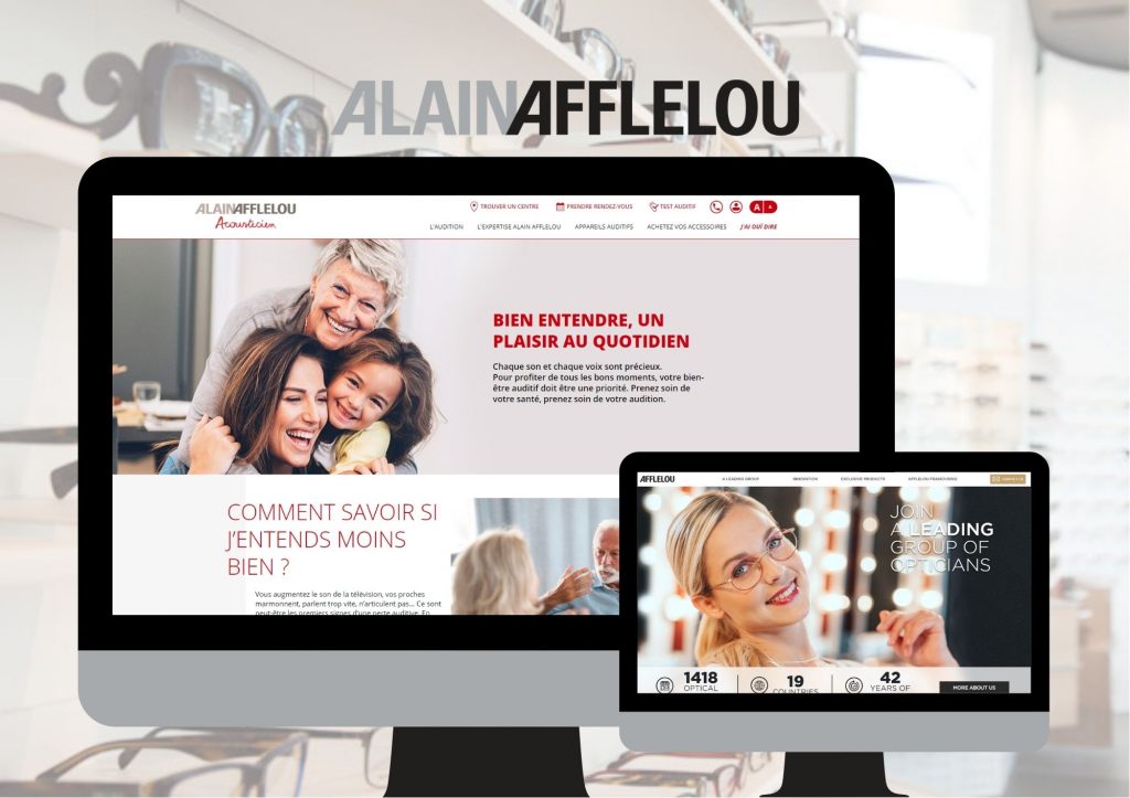 Refonte de site internet et développement web pour Afflelou