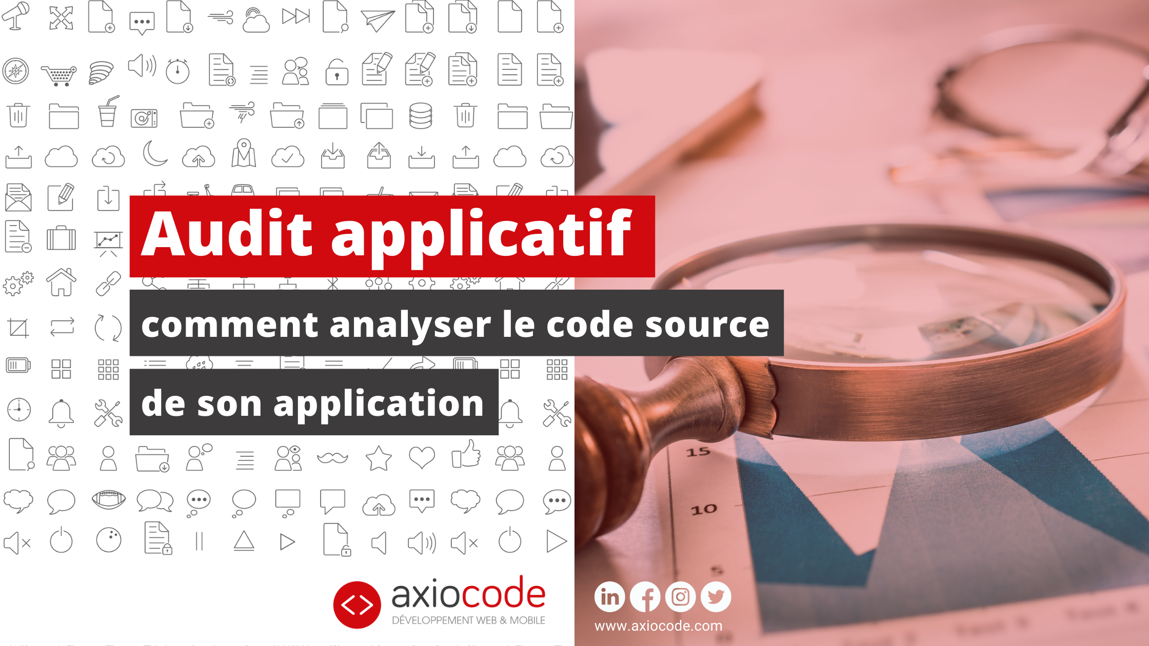 Analyser le code source permet de trouver d'éventuels bugs ou codes smells. C'est une étape indispensable de l'audit applicatif !