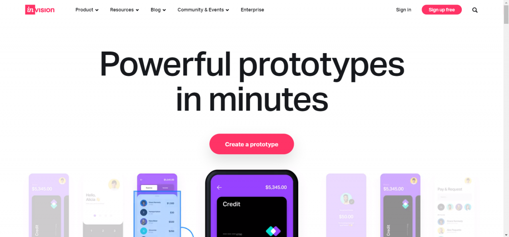 invision-maquette-wireframe-application-mobile