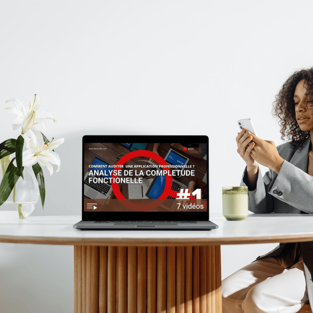 Playlist vidéo nommée "Comment réaliser l'audit d'une application?" et comportant 7 contenus pour aider au développement de votre application