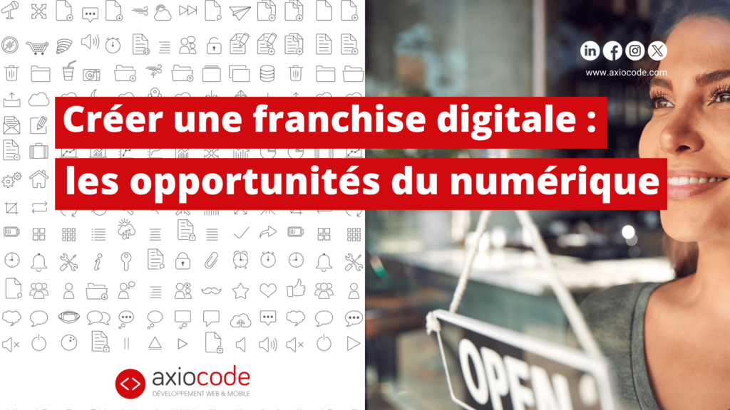 Bannière de présentation de l'article sur la franchise digitale