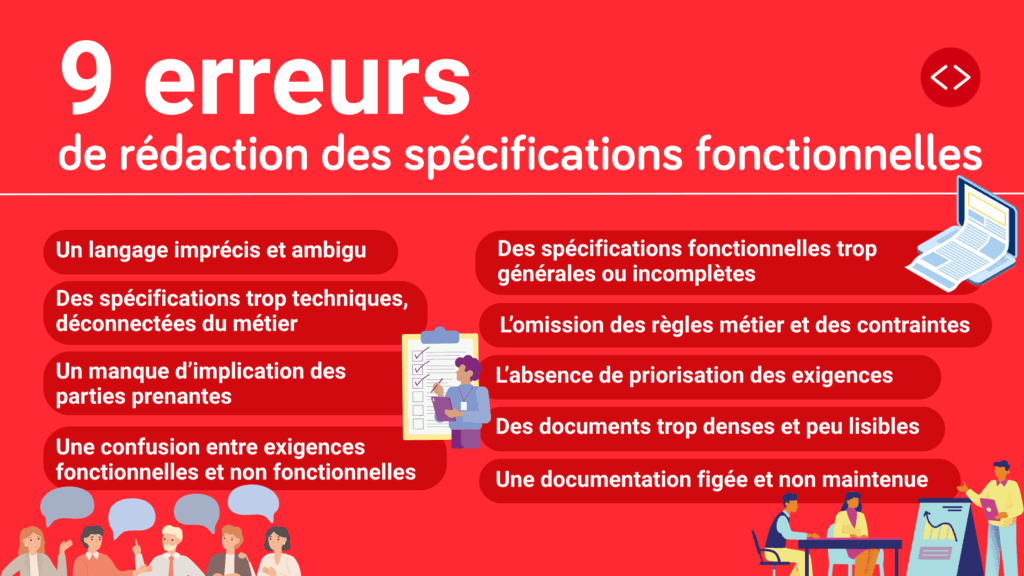 9 erreurs de rédaction des spécifications fonctionnelles