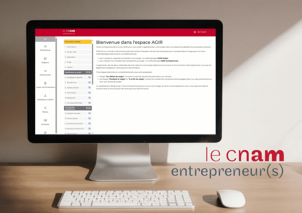 Méthode AGIR : du fichier Excel à l'application web pour la gestion des projets et des compétences au Cnam entrepreneur(s)